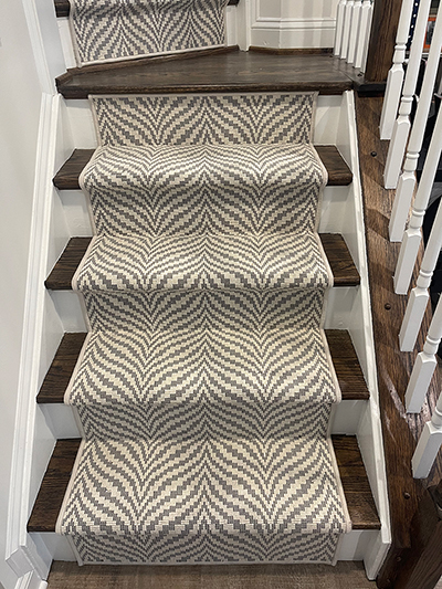 Carpet Runer Rebuilt Staircase